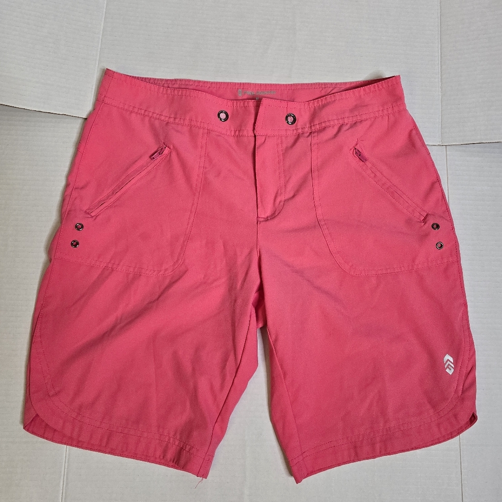 Free Country Bright Pink Women's Athletic Shorts